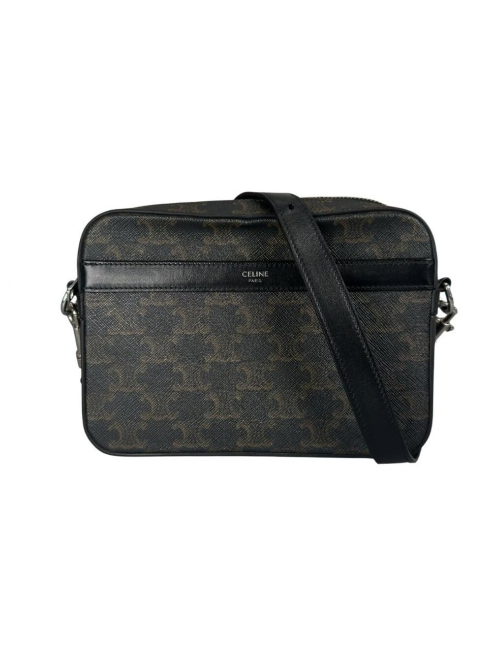 Celine Small Messenger Shoulder Bag Black